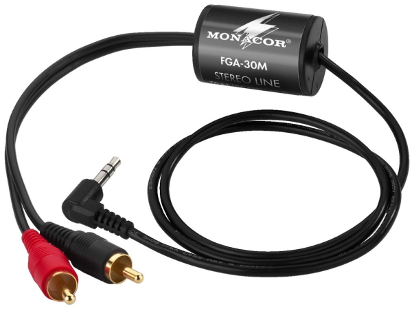 Monacor Fga-30M, 20 - 30000 Hz, 20000 Ohm (O), 20000 Ohm (O), 0,01%, Sort, 24 Mm