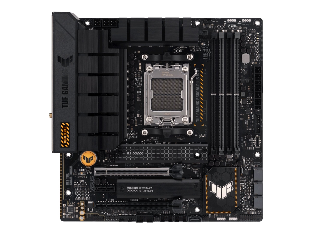 Asus Tuf Gaming B650m Plus Wifi Amd Am5 Sockel Ddr5 Sdram 128 Gb Dimm Dubbla Kanaler