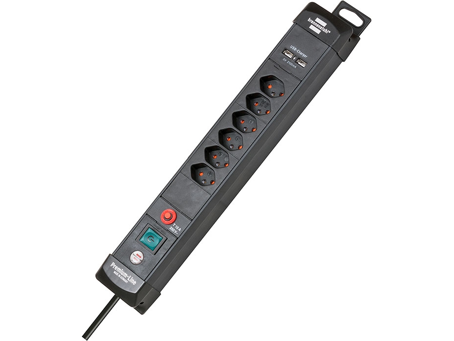 Premium-Line Steckdosenleiste Mit Usb-Ladefunktion 6-Fach 3M *Ch*