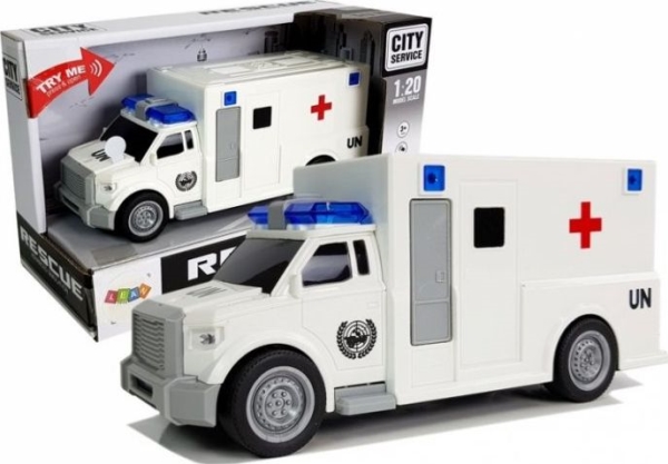 Lean Cars Ambulanssi 1:20 äänen kanssa