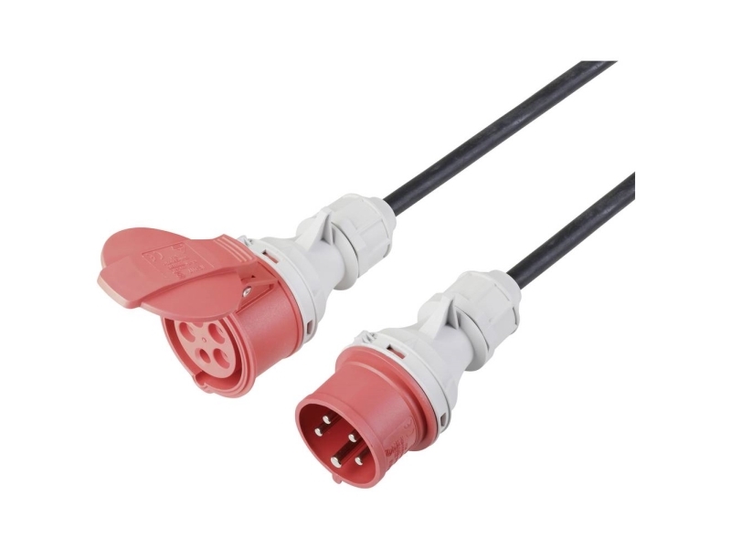 Sygonix SY-5245022 Power Extension Cable 16 mA Black 25 m Väderbeständig, lämplig för utomhusbruk