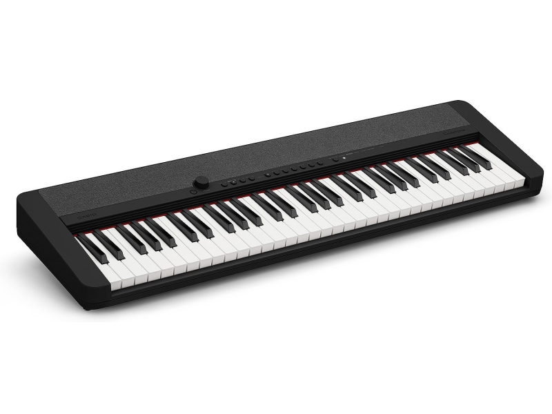 Casio | CT-S1 - Elklaver - 61 taster - Indbygget equalizer - USB/Mini-jack (3,5mm) - Indbyggede højtalere (2 x 2,5W) - Sort
