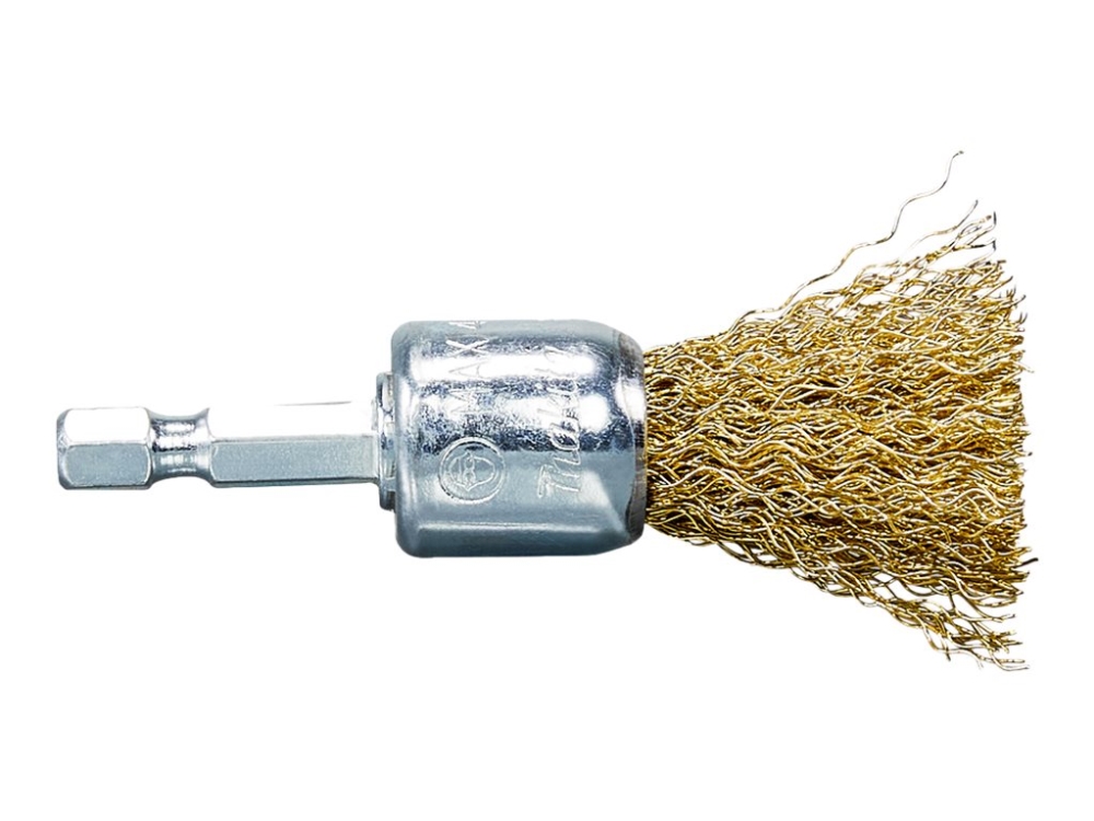 Makita - Wire cone brush - för trä, metall, rust - 19 mm - hexagonalt | Elverktyg - Tillbehör - Tillbehör till Slipmaskin | GameStuff