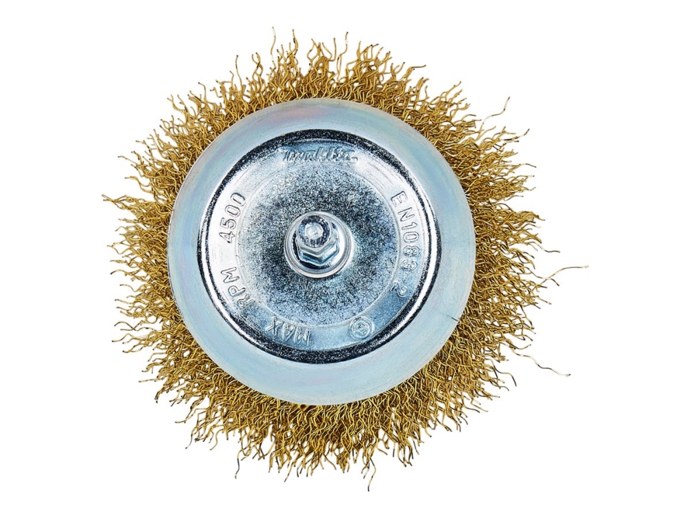 Makita - Trådkopbørste - for træ, metal, hardwood, lak, rust - 75 mm - sekskantet