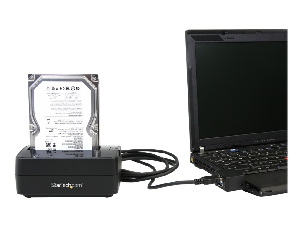 StarTech.com SuperSpeed USB 3.0 to SATA Hard Drive Docking station 2.5/3.5 HDD - HDD station - SATA Dock - HDD dockingstation - båse: 1 - 2.5", 3.5" - SATA 3Gb/s -
