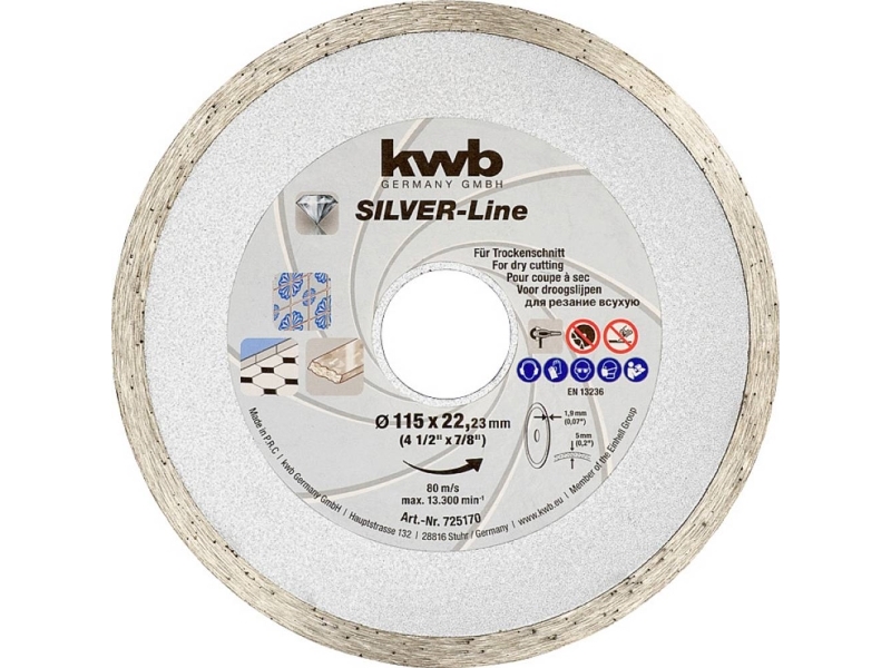 kwb 725170 Diamantskæreskive Diameter 115 mm 1 stk