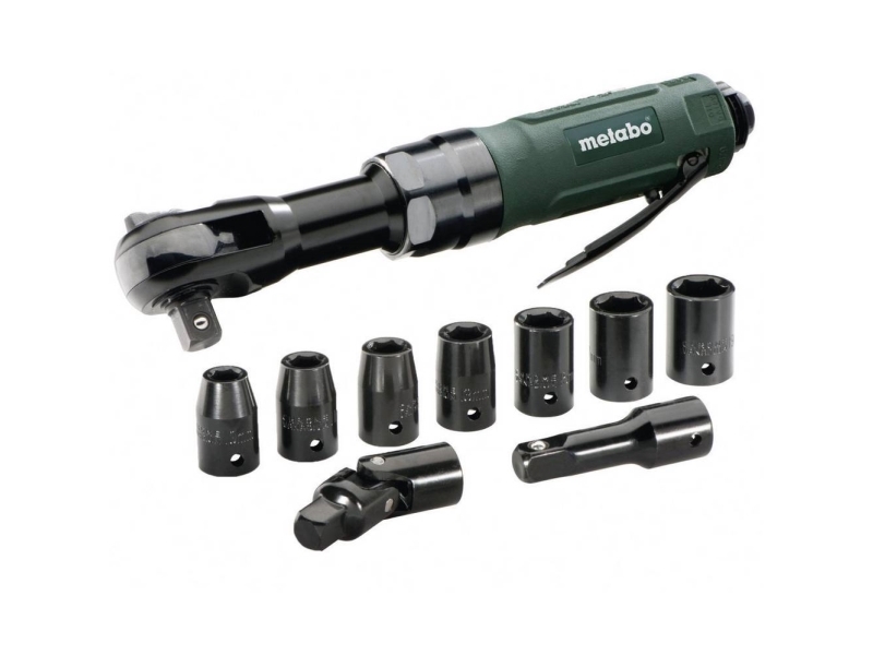 Metabo Drs 68 Set 1/2", Luft Skraldenøgle, Sort, Grøn, 68 Nm, 220 L/Min, 6,2 Bar, Trykluft