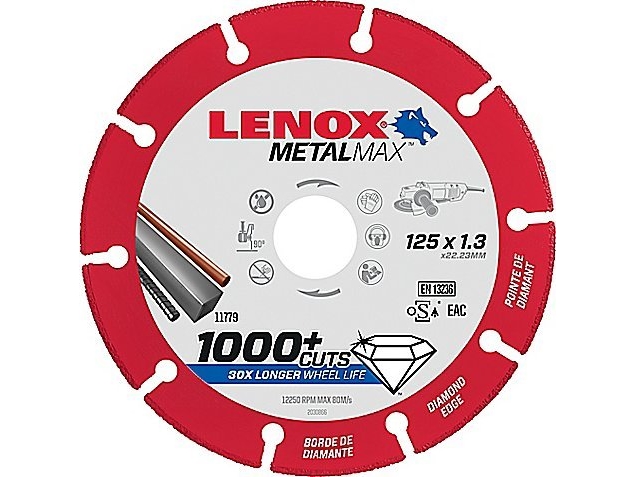 LENOX 2030866, Klippskiva, Platt i mitten, Metall, Varje varumärke, 2,22 cm, 12,5 cm | Verktyg & Verkstad - Handverktyg - Tillbehör til Handverktyg | GameStuff