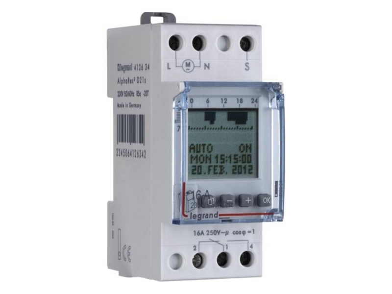 Legrand Legrand 412634 Timer Til Din Skinne Digital 230 V