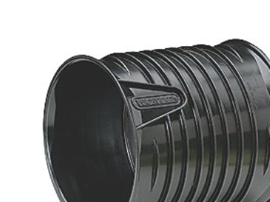 Wavin X-Stream dobbeltmuffe 110mm, DN100, sort PP