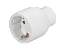 Intermediate Schuko M/J, vit | Stickproppar och uttag | GameStuff