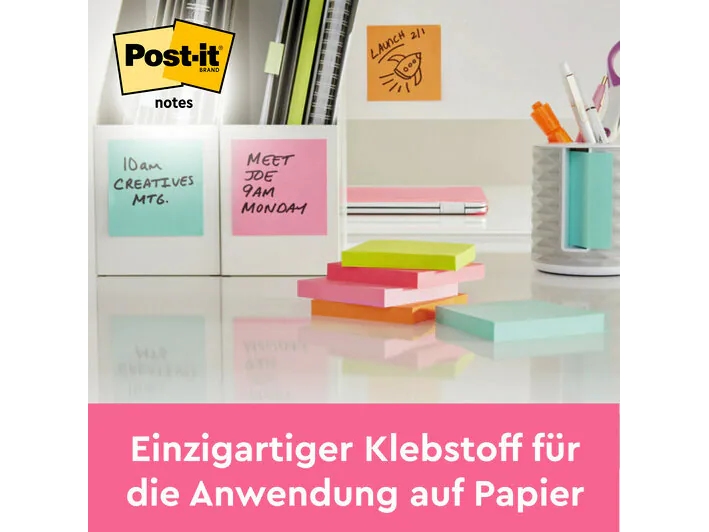 Post-it® Sticky Notes Beachside 76x127 mm med 6 stk. ass. farver