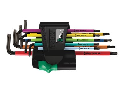 Wera 967/9 Tx Bo - L-Nøglesæt - 9 Stykker - I Holder