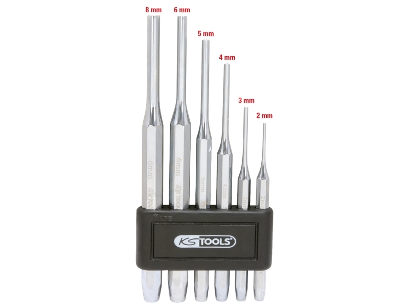 Ks Tools 156.0150, Pindepunch, Krom-Vanadium-Stål, 150 Mm, 520 G, 6 Stk