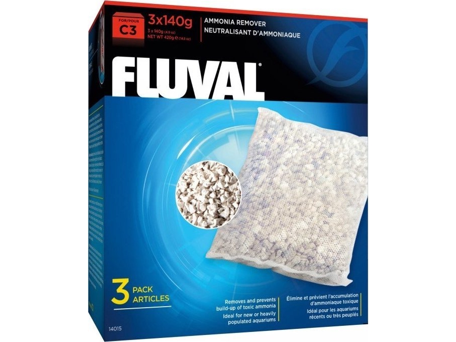Fluval Ammoniakfjerner filterindsats C3, 3x140 g