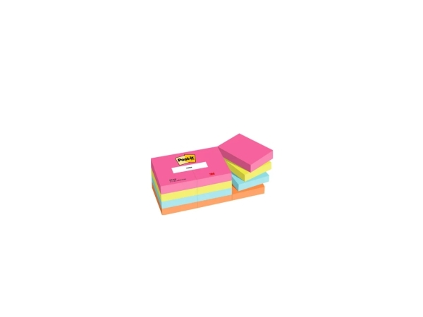 Post-It 7100259506, Rektandel, Blå, Grøn, Orange, Lyserød, Papir, Poptimistic, 38 mm, 51 mm