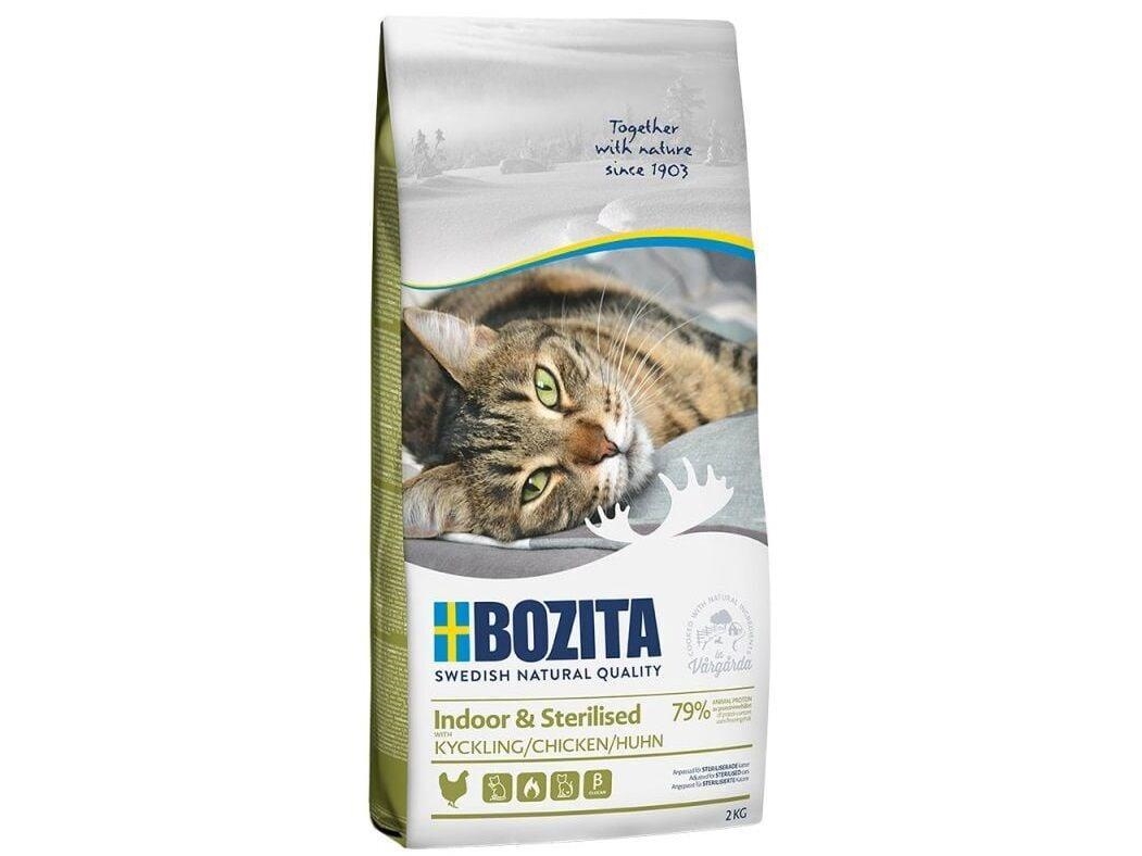 Bozita Indoor & Sterilised - Chicken, Voksen, Kylling, 2 kg