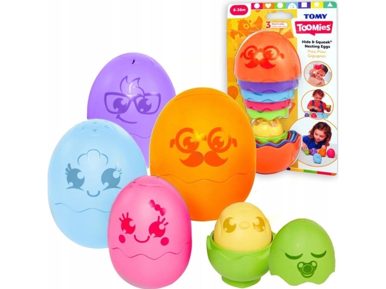 Ackuku badleksak ägg matrioshka Tomy orange | Trädgården - Pools & Vatten spel - Vattenleksaker | GameStuff