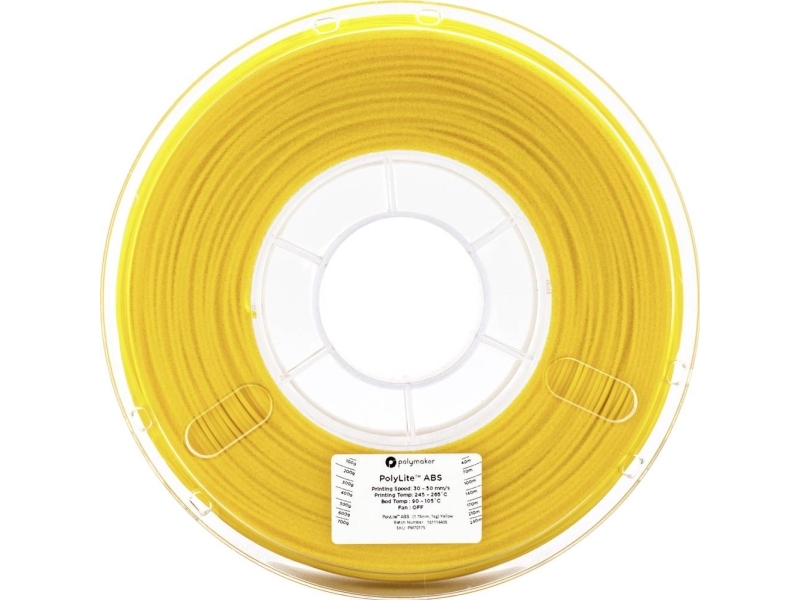 Polymaker 70176 Filament Abs-Plast 2.85 Mm 1 Kg Gul Polylite 1 Stk