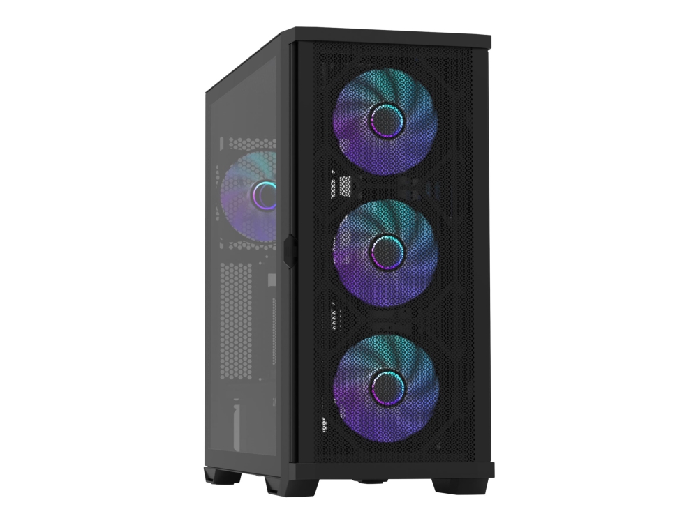 Zalman Z10 Duo, Midi Tower, Pc, Schwarz, Atx, Mini-Atx, Mini-Itx, Kunststoff, Stahl, Gehärtetes Glas, 17,3 Cm
