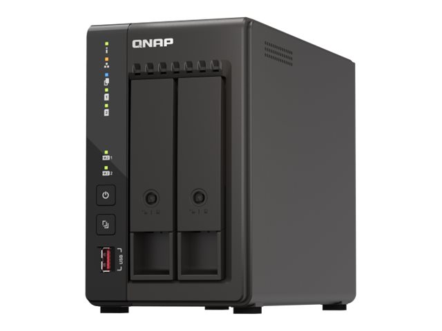 Qnap Ts-253E - Nas-Server - 2 Fack - 8 Tb - Sata 6Gb/S - Hdd 4 Tb X 2 - Raid Raid 0, 1, Jbod - Ram 8 Gb - 2.5 Gigabit Ethernet - Iscsi Support