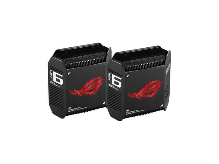 Asus Rog Rapture Gt6 B 2 Pk Svart Intern Mesh Router Energiljus 538 8 M² Tri Band 2 4 Ghz / 5 Ghz / 5 Ghz