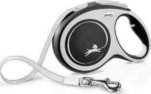 Flexi New Comfort L Bånd 5 M, 60 Kg, Sort