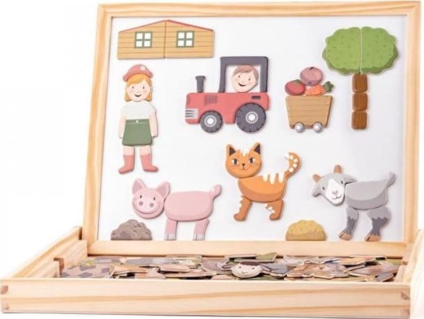 Woody Magnetic Board + Dry Erase