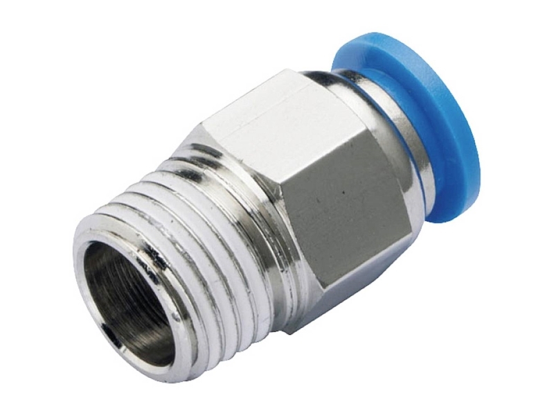 Tru Components Lige Stik Pc10-02 Rør Ø: 10 Mm Gevind-Mål: R1/4 1 Stk