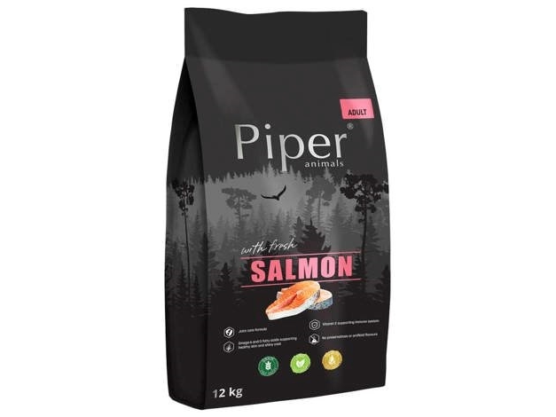 Dolina Noteci Piper Animals With Salmon - Tørfoder Til Hunde - 12 Kg