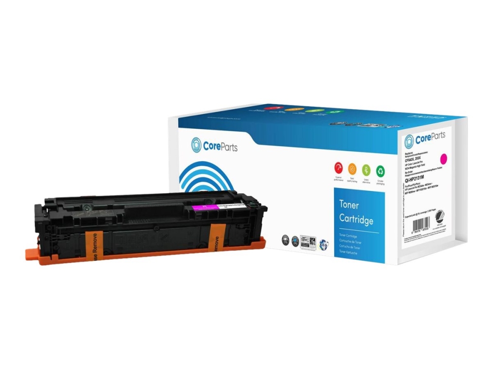 Coreparts - Højtydende - Magenta - Kompatibel - Boks - Tonerpatron (Alternativ Til: Hp 203X, Hp Cf543x) - For Hp Color Laserjet Pro Mfp M281fdn, Mfp