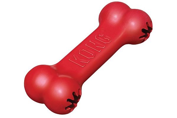 Kong Legetøj Goodie Bone Rød M 18Cm