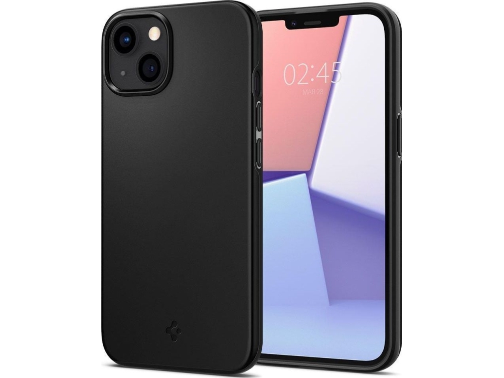Spigen Acs03677, Cover, Apple, Iphone 13, 15,5 Cm (6.1"), Schwarz