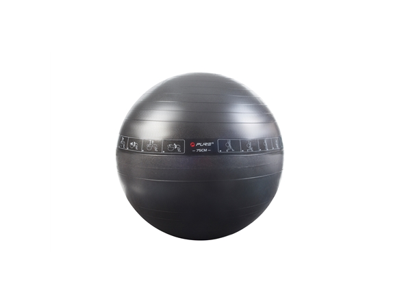 Pure2improve | Exercise Ball | Juodas | 75 Cm