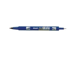Permanente Markere, Pilot Twin Marker, 0,3/0,5 Mm, Blå, Pakke A 10 Stk