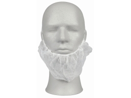 Skægbind, onesize, hvid, pakke a 100 stk. | Kläder & Säkerhet - Arbetskläder - Engångskläder | GameStuff