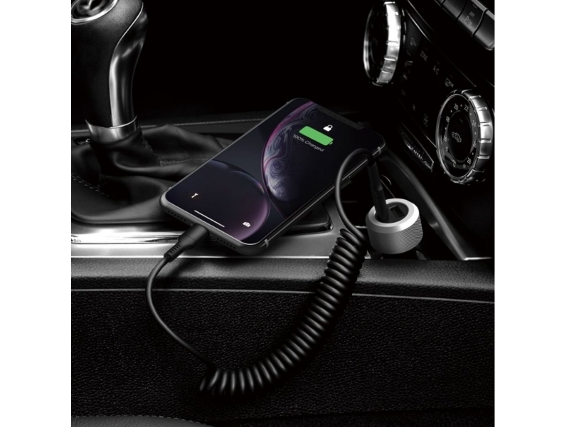 Just Mobile Highway Turbo - ylellinen autolaturi, jossa on PD/QC-hybridipikalatausjärjestelmä