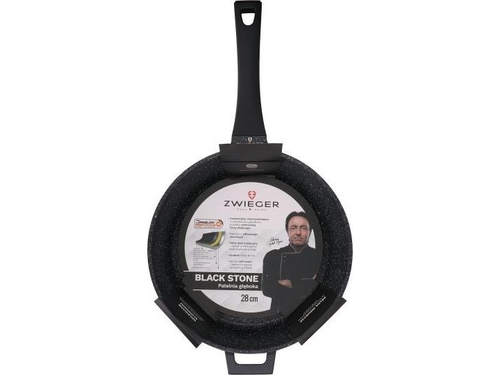 Zwieger Sort Stone Dyb Stegepande 29 Cm