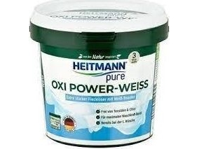 Heitmann Heitmann Heitmann Pure Oxi Power Pletfjerner 500G Hvid
