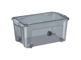 Opbevaringsboks cep Shadow 43,0 l 38,0 x 59,3 x 29,0 cm grå-transparent