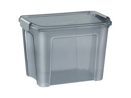 cep opbevaringsboks Shadow 18,0 l - 27,7 x 38,9 x 28,5 cm grå-transparent