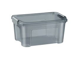 cep opbevaringsbokse Opbevaringsboks 13l Shadow 13,0 l - 27,7 x 38,9 x 19,5 cm grå-transparent