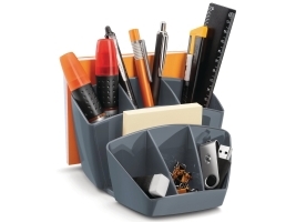 Organiseringsbakke til skrivebord CEP i mineral, 14,3 x 15,8 x 9,3 cm, grå