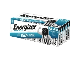Batteri Energizer® Alkaline Max Plus™, AA, 1,5 V, pakke a 50 stk