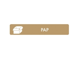 Piktogram, pap, 3 x 16 cm, brun