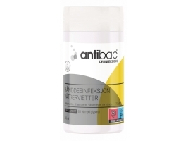 Hånddesinfektion wipes Antibac, 85 %, pakke a 70 stk.