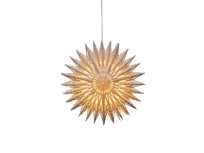 Paper Star, Figur, Hvit, Papir, Universell, IP20, 1 lamper