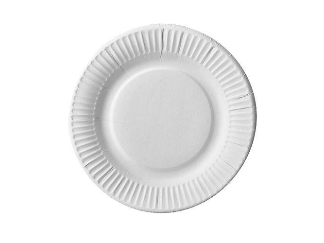 Papstar 11170, Tallrik, Rund, Kartong, Vit, Monokromatiskt, 100 styck | Catering - Engångsservis | GameStuff