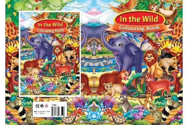 Malebog A4 In The Wild 16 sider | Skola & Hobby - Till skolväskan - Målarböcker | GameStuff