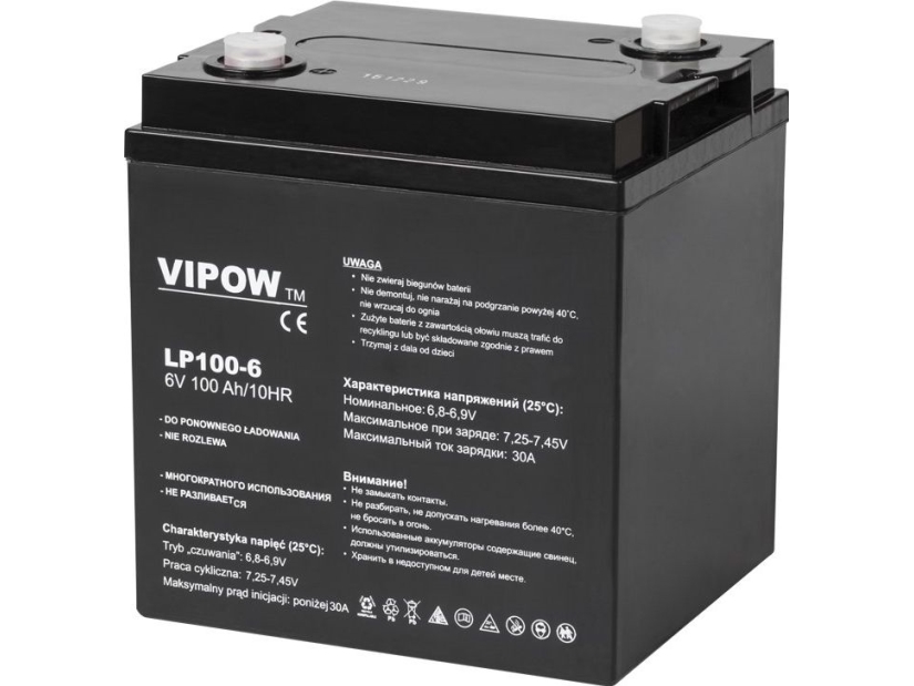 Bleibatterie Vipow 6V 100Ah
